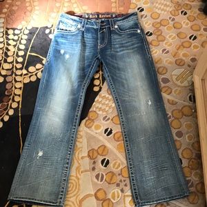 Rock Revival “George” Distressed Jean
